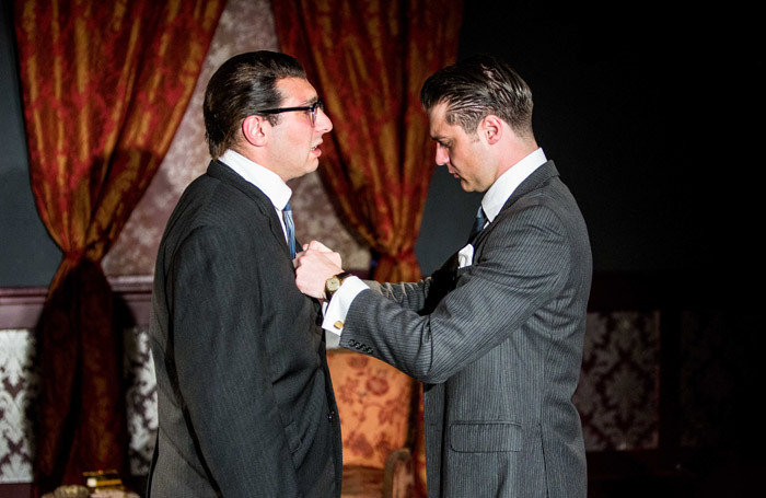 Perry Meadowcroft and Jimmy Barker in Kray Kray at Theatre N16, London