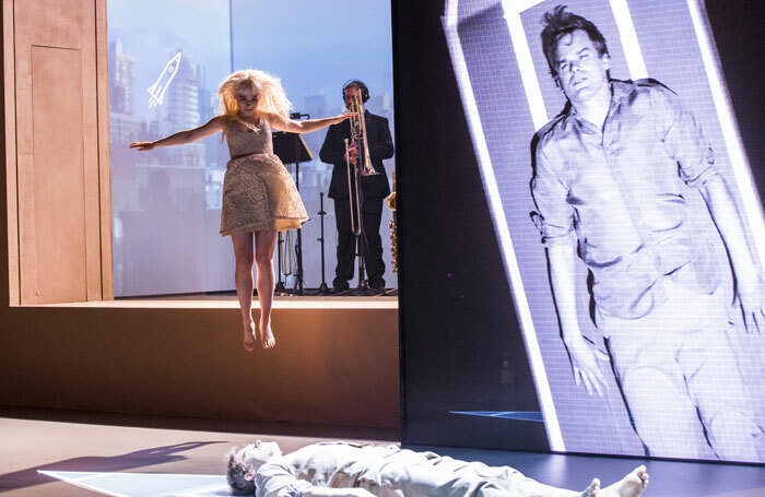 Sophia Anne Caruso and Michael C Hall in Lazarus at the King's Cross Theatre, London, directed by Ivo van Hove. Photo: Tristram Kenton