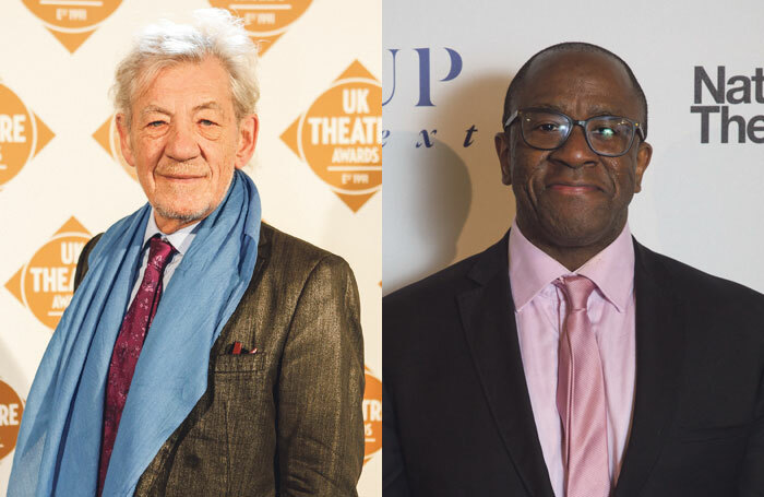 Ian McKellen and Lucian Msamati. Photos: Pamela Raith/Cameron Slater