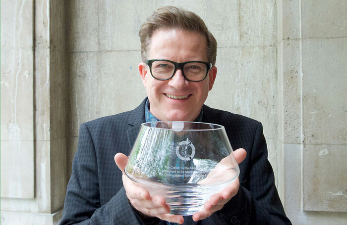 Matthew Bourne with his Critics’ Circle award. Photo: Eliott Franks