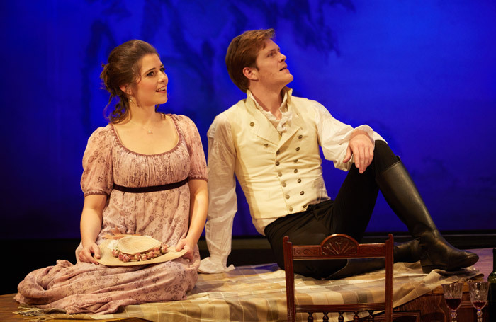 Bethan Nash and George Kemp in Emma at Yvonne Arnaud Theatre, Guildford. Photo: Mark Douet