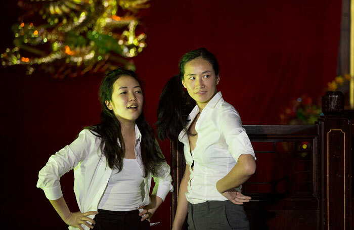 Jennifer Leong and Dandan Liu in From Shore to Shore at Oriental City Restaurant, Leeds. Photo: Tony Glossop