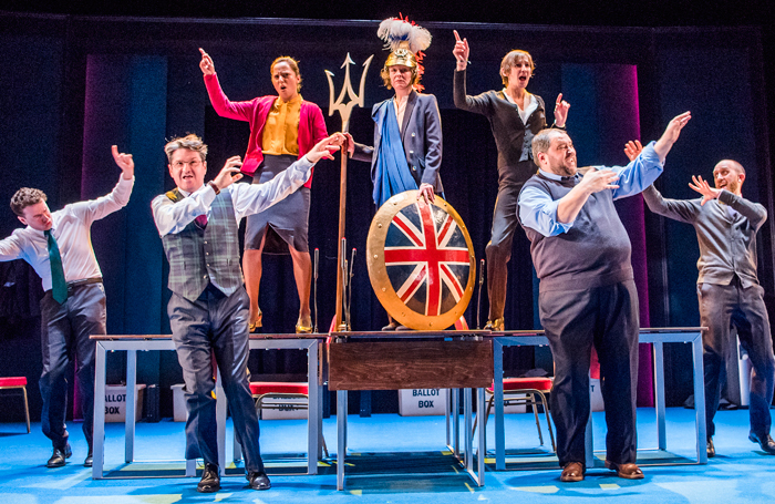 A scene from My Country: A Work in Progress at the National Theatre. Photo: Tristram Kenton