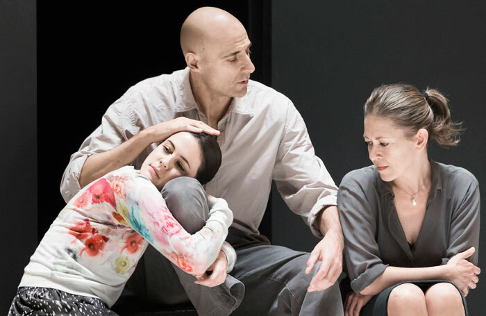 Phoebe Fox, Mark Strong and Nicola Walker in A View From A Bridge. Photo: Jan Versweyveld