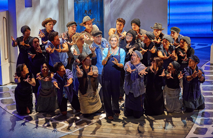 The cast of Mamma Mia! Photo: Brinkhoff/Moegenburg