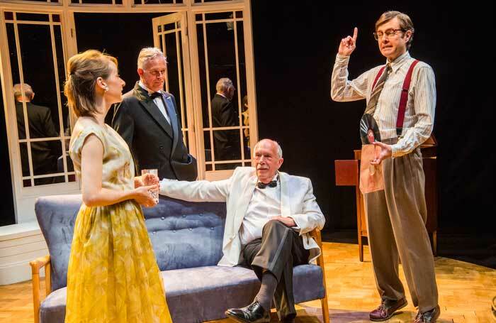 Bryony Hannah, Philip Bretherton , Hugh Ross and Paul Higgins in Twilight Song at the Park Theatre, London. Photo: Tristram Kenton