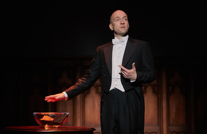 Derren Brown in Underground at Playhouse Theatre, London. Photo: Mark Douet Derren Brown in Underground at Playhouse Theatre, London. Photo: Mark Douet