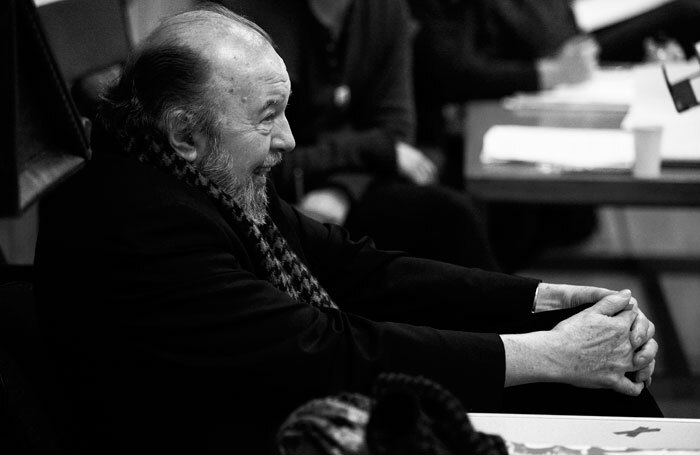 Peter Hall in rehearsal for Twelfth Night in 2011. Photo: Nobby Clark