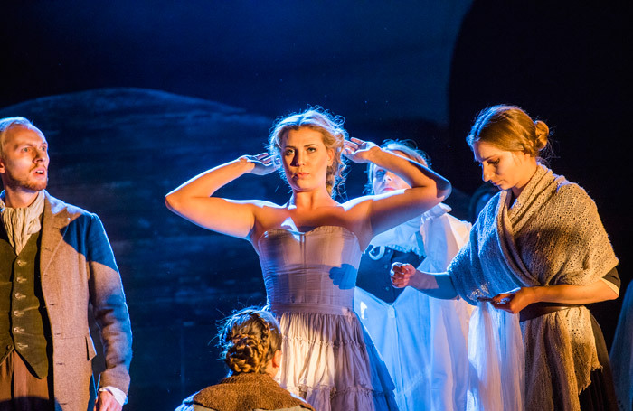 Alexandra Lowe in The Vanishing Bridegroom at the Peacock Theatre, London. Photo: Tristram Kenton