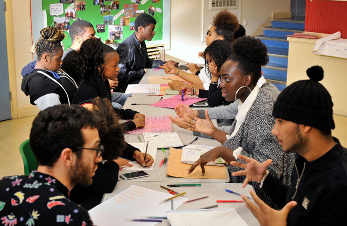 A project planning session as part of the Agency scheme for young entrepreneurs. Photo: Rob Logan