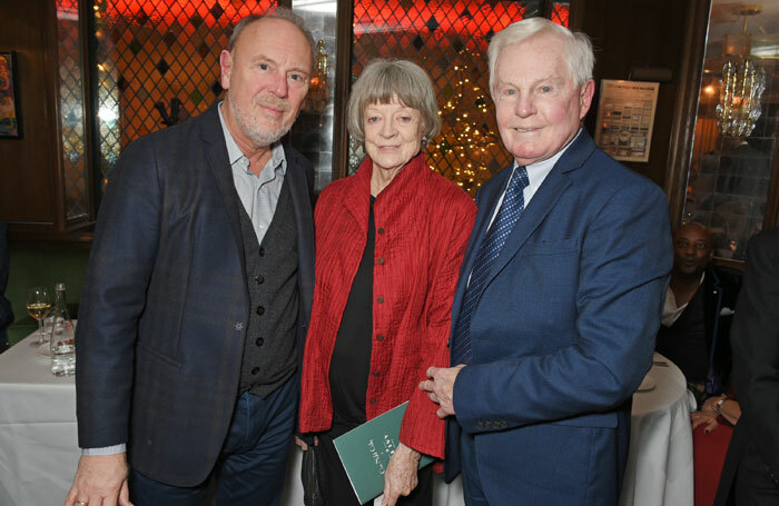 Richard Clifford, Maggie Smith and Derek Jacobi took part in One Night Only at the Ivy to raise money for Acting for Others. Photo: Dave Benett