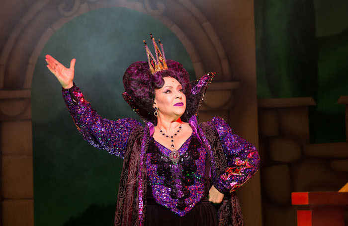 Harriet Thorpe as the Wicked Queen in Show White at Theatre Royal Bath. Photo: Freia Turland