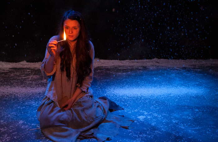 Emily Cochrane in The Little Match Girl at Tabard Theatre. Photo: Alistair Hilton