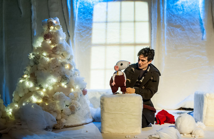 Frank Wurzinger in Snow Mouse at Barbican Pit, London. Photo: Lidia Crisafulli