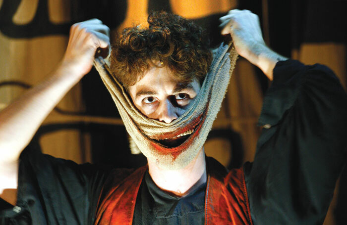 Louis Maskell in The Grinning Man. Photo: Simon Annand