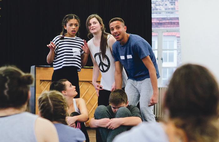 An audition at Youth Music Theatre UK. Photo: Leanne Dixon