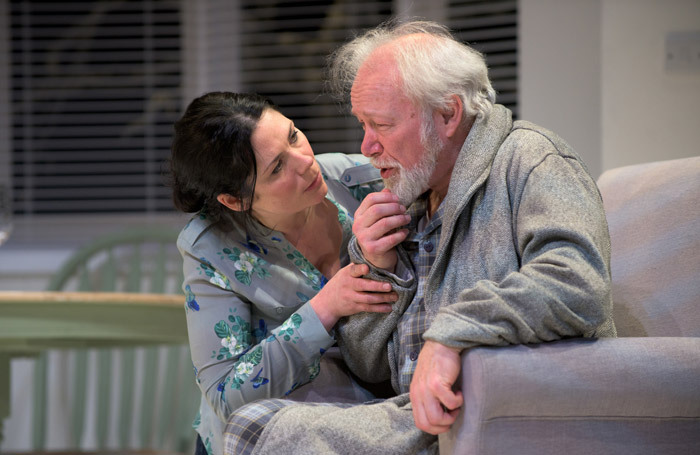 Catrin Mara and Dyfan Roberts in Y Tad at Pontio, Bangor. Photo: Warren Orchard