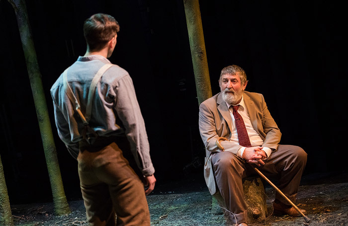 Gwydion Rhys (left) and Ifan Huw Dafydd (right) in The Wood
Credit: Drew Buckley