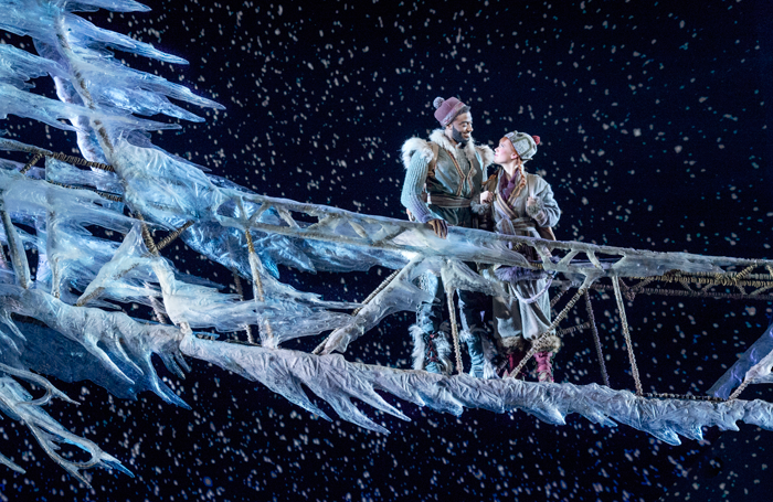 Jelani Alladin and Patti Murin in Frozen. Photo: Deen van Meer
