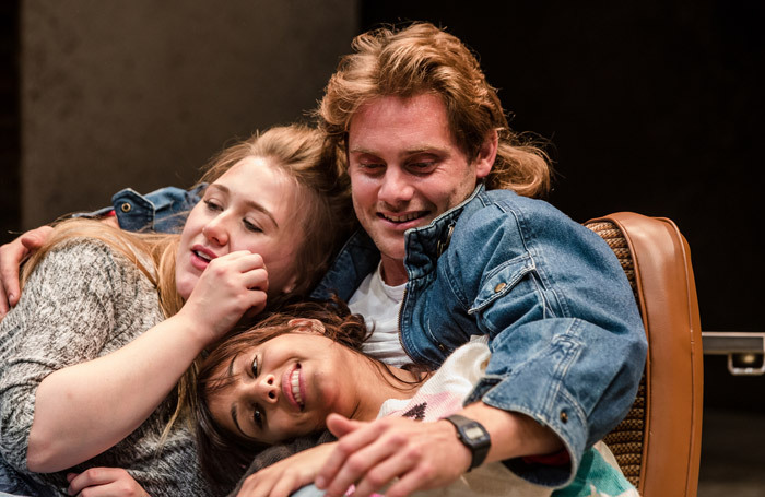 The cast of Rita, Sue and Bob Too which was reinstated by Vicky Featherstone at the Royal Court after being cancelled over allegations against its then co-director Max Stafford-Clark. Photo: Richard Davenport