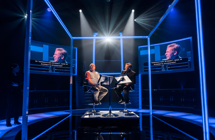 Gavin Spokes and Keir Charles in Quiz. Photo: Johan Persson Gavin Spokes and Keir Charles in Quiz. Photo: Johan Persson