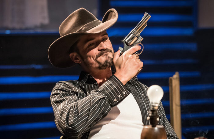 Orlando Bloom in Killer Joe at Trafalgar Studios, London. Photo: Marc Brenner