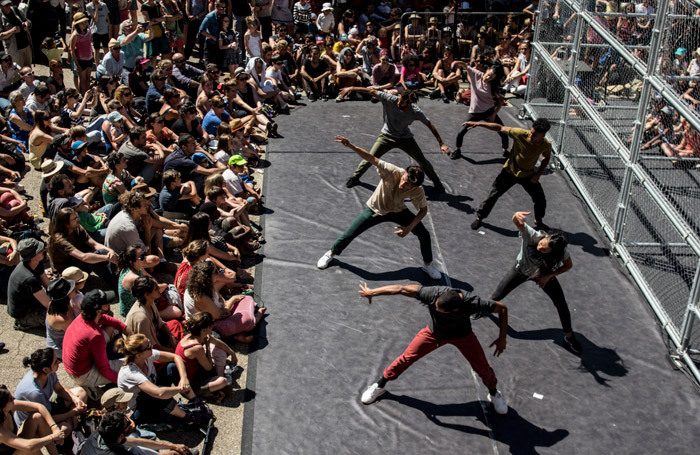 D-Construction at Greenwich and Docklands International Festival. Photo: Mehdi Meghari