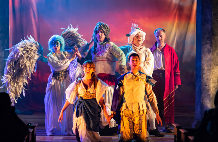 The cast of The Tempest at St Paul's Church, London. Photo: Nick Rutter