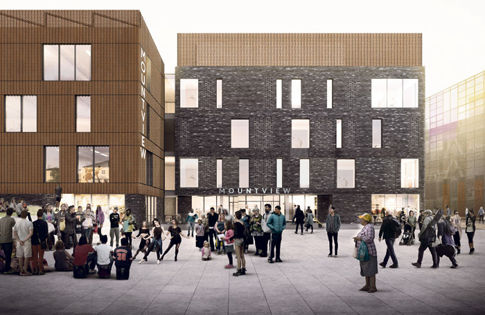 Mountview&rsquo;s new &pound;28 million site (top) has been supported with a loan from the local council.