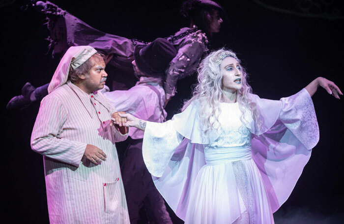 Ashley Driver and Gemilla Shamruk in A Christmas Carol at Chickenshed, London. Photo: Natalie Greco