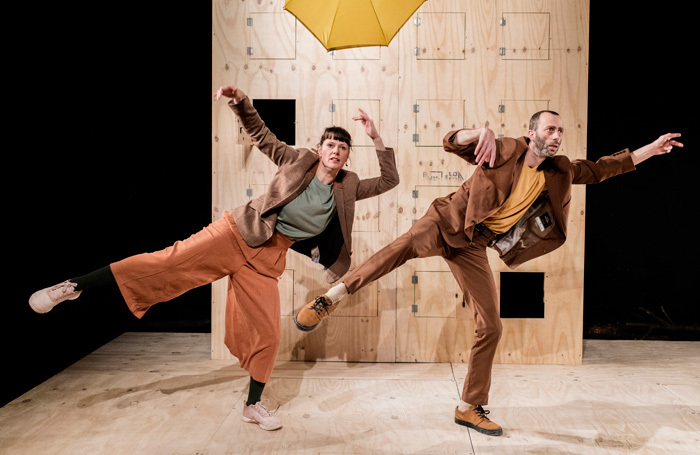 Leen Dewilde and Kevin Egan in It's Hot, It's Not at Unicorn Theatre. Photo: Camilla Greenwell