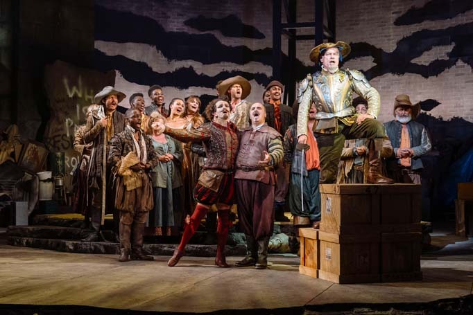 Kelsey Grammer and the company of Man of La Mancha at London Coliseum. Photo: Manuel Harlan