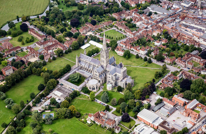 Salisbury Cathedral and its surrounding environs. Papatango's research found there to be significant gaps in provision for writers in the South West. Photo: Shutterstock