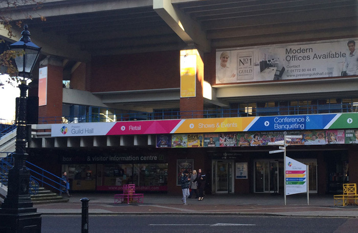 The exterior of Preston Guild Hall and Charter Theatre