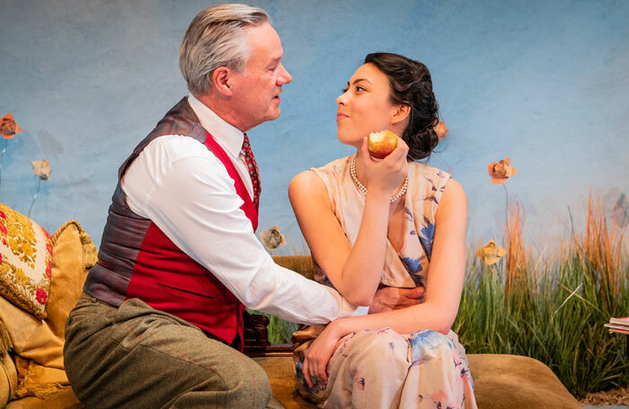 Michael Lumsden and Sally Cheng in For Services Rendered at Jermyn Street Theatre, London. Photo: Robert Workman
