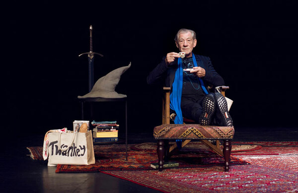 Ian McKellen on Stage With Tolkien, Shakespeare, Others and You