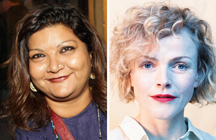 Tanika Gupta (photo: Helen Murray) and Maxine Peake.