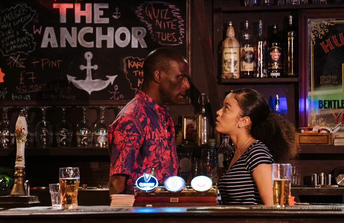 Valentine Hanson and Alex Jarrett in We Anchor in Hope at the Bunker, London. Photo: Helen Murray