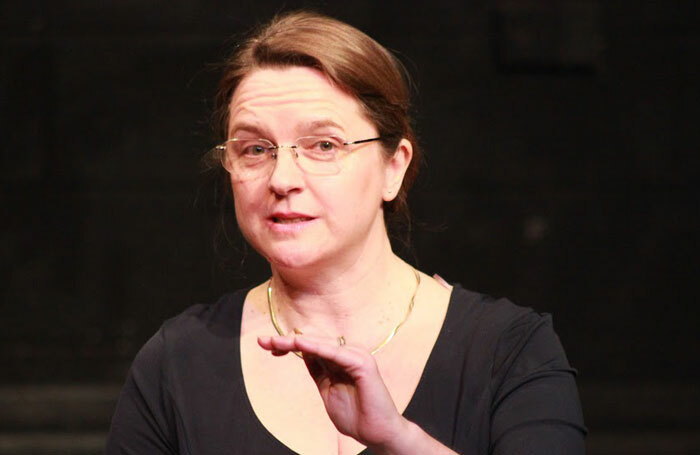 Watford Palace artistic director Brigid Larmour speaking at Women Centre Stage 2015. Photo: Hannah Quigley