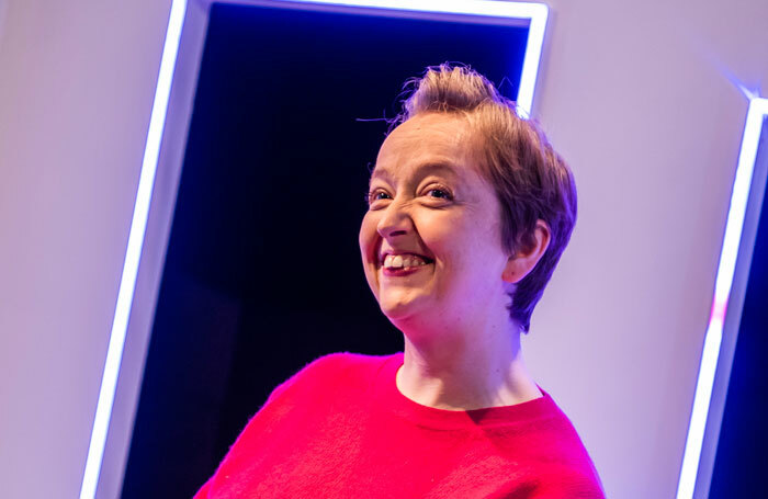 Athena Stevens in Scrounger at the Finborough Theatre. Photo: Tristram Kenton