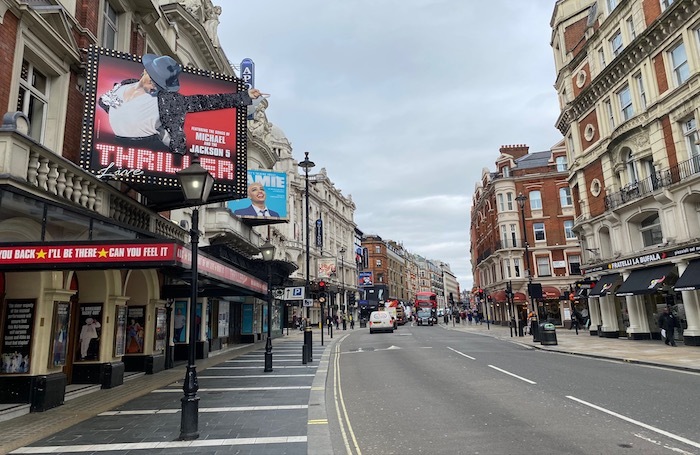 In the West End and across the country, theatres are closed due to the coronavirus pandemic. Photo: Alistair Smith In the West End and across the country, theatres are closed due to the coronavirus pandemic. Photo: Alistair Smith
