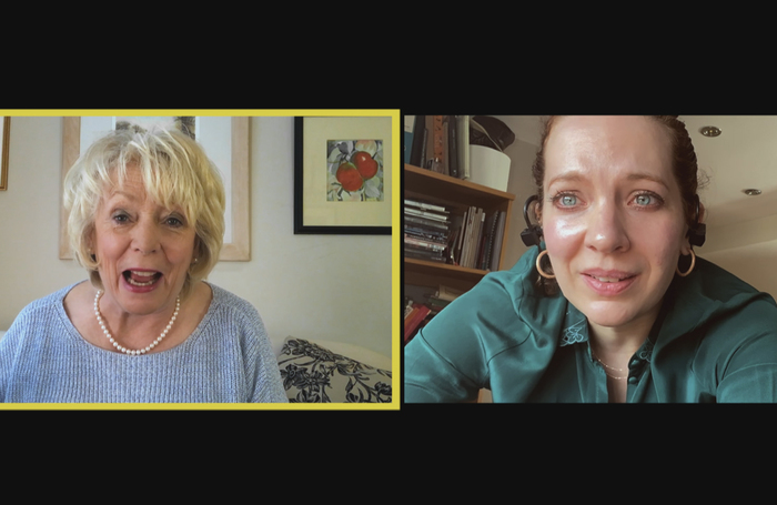 Alison Steadman and Katherine Parkinson in Grounded by Duncan Macmillan. Photo: Headlong and Century Films Alison Steadman and Katherine Parkinson in Grounded by Duncan Macmillan. Photo: Headlong and Century Films