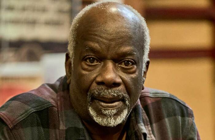 Joseph Marcell in rehearsals for Alone in Berlin at Northampton's Royal and Derngate. Photo: Manuel Harlan