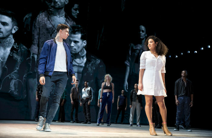 Isaac Powell and Shereen Pimentel in West Side Story at Broadway Theatre, New York. Photo: Julieta Cervantes