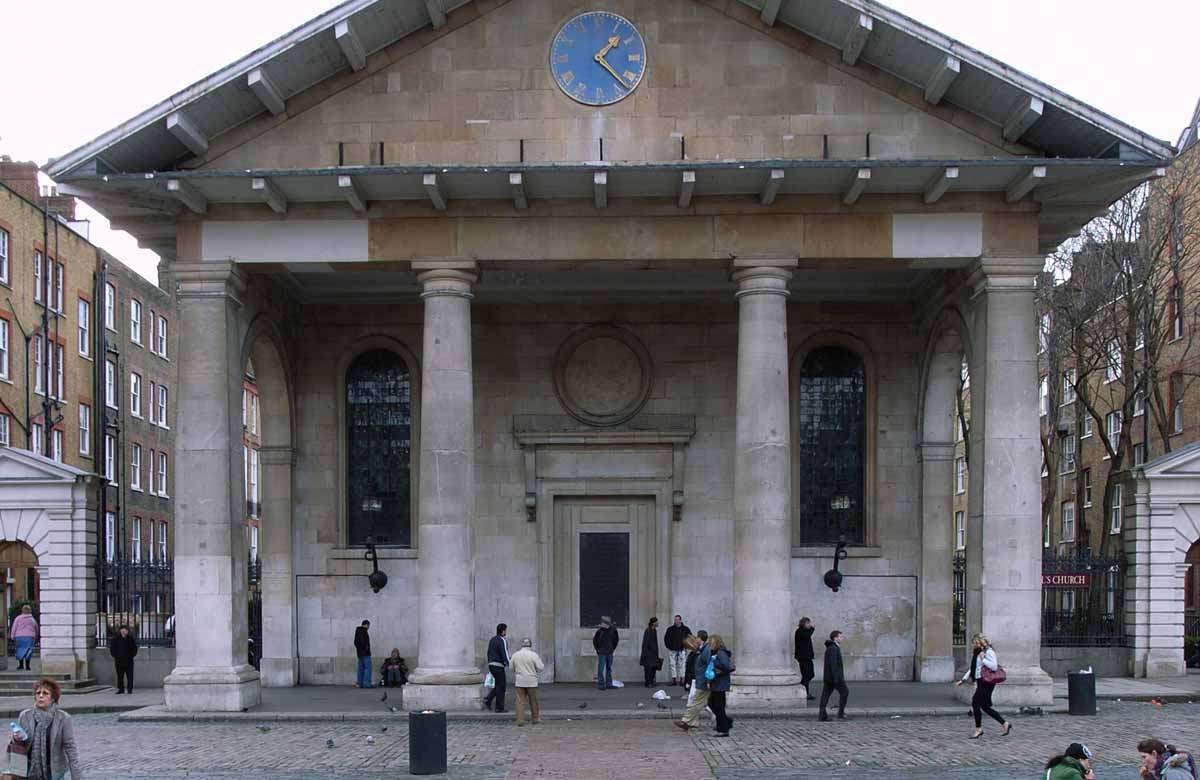 St Paul's Church, Covent Garden, where Theatre Chaplaincy UK is based. Photo: Steve Cadman/Wiki