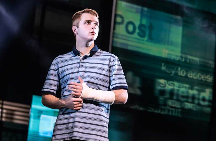Sam Tutty in Dear Evan Hansen. Photo: Matthew Murphy