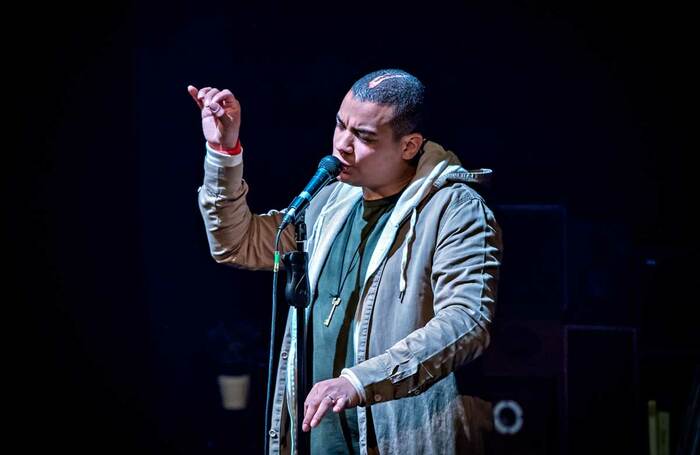 Beatboxer Testament in Woke &ndash; for Connecting Voices, he is collaborating with Aletta Collins and Opera North's orchestra on Orpheus in the Record Store. Photo: Anthony Robling