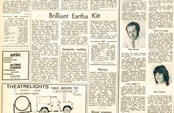 Eartha eclipses the room &ndash; when 'Miss Kitt' made her UK theatre debut, 50 years ago in The Stage