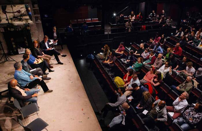 Act for Change debate at London's Young Vic in 2017. Photo: Helen Murray