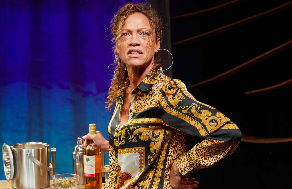 Indra Ové in 15 Heroines – The Desert at Jermyn Street Theatre. Photo: Shonay Shote Indra Ové in 15 Heroines – The Desert at Jermyn Street Theatre. Photo: Shonay Shote